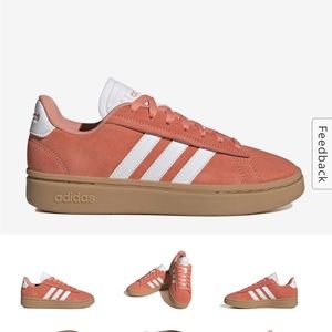 adidas Women's Sneakers in Coral and White